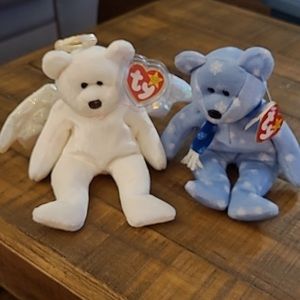 2 pack Beanie Baby bears